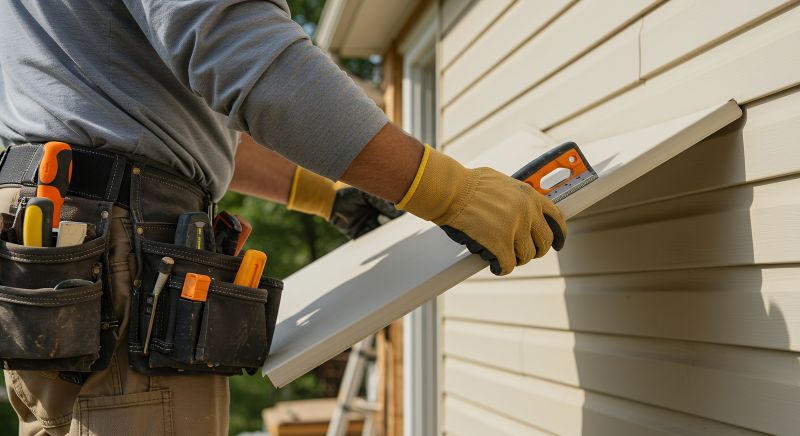 Tools used in vinyl siding installation